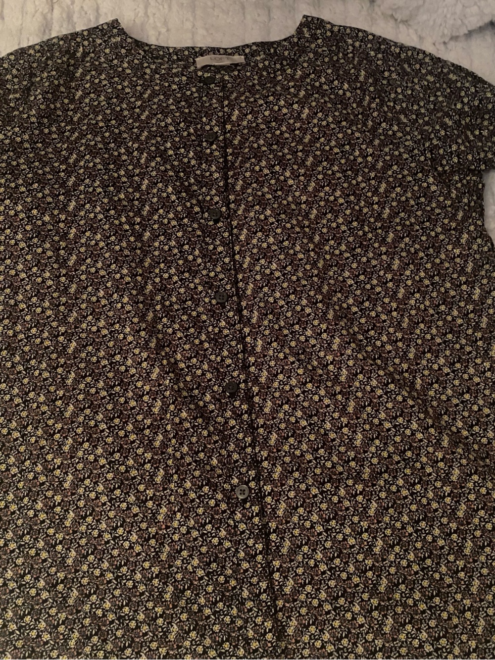 Loft Button Front Blouse